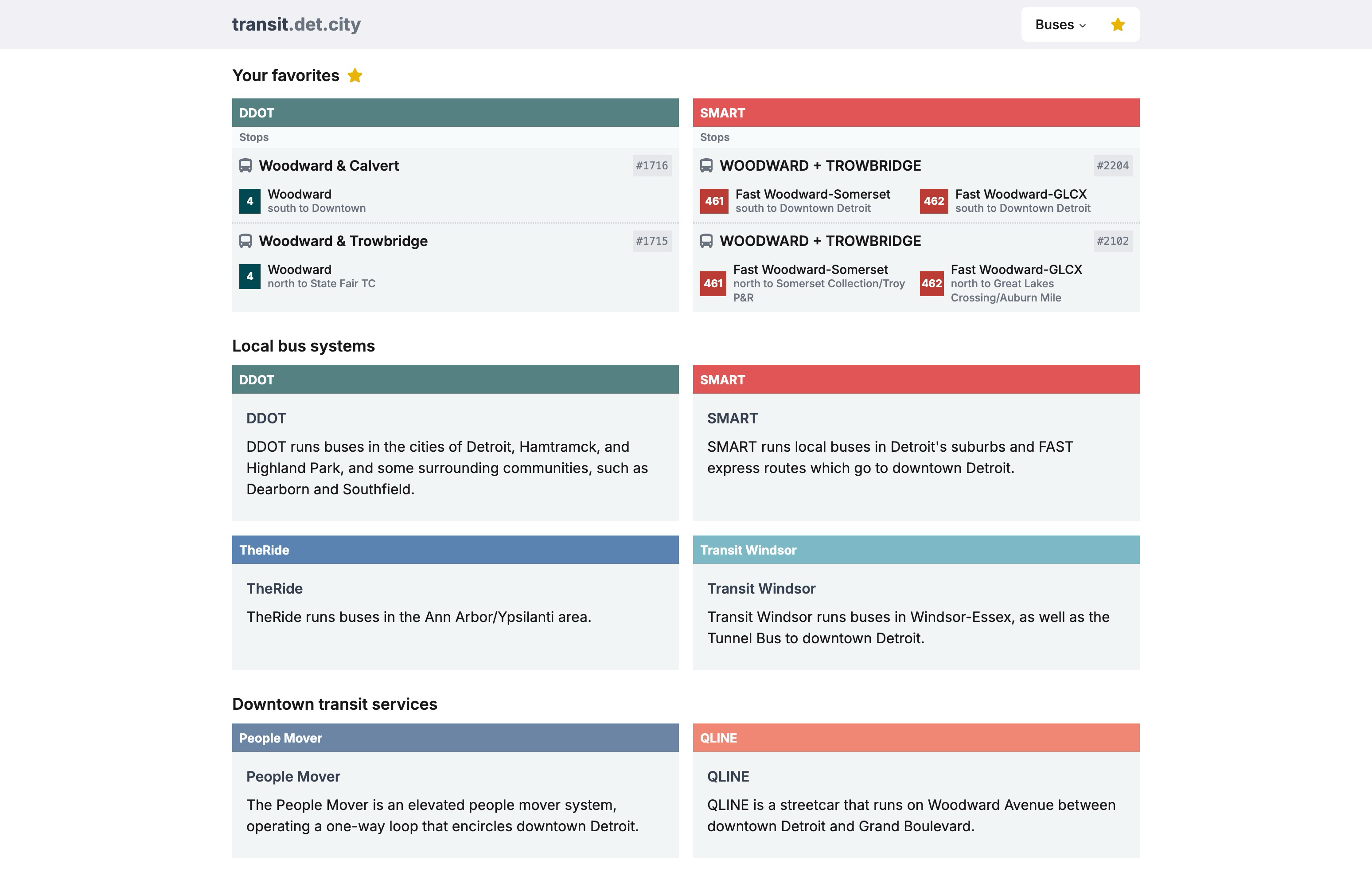 Screenshot of transit.det.city